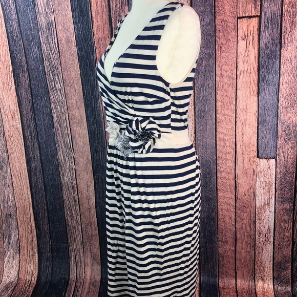 Anthropologie Little Yellow Button Perilla Striped - Picture 1 of 6